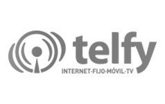 Logos Telfy gris